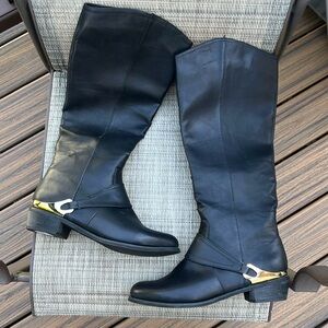 Black knee high boots 8.5